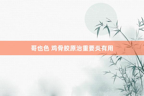 哥也色 鸡骨胶原治重要炎有用