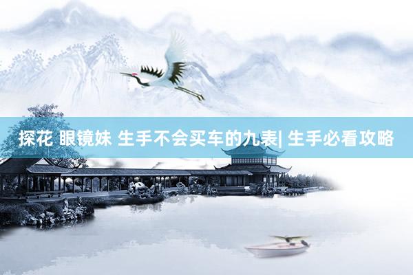 探花 眼镜妹 生手不会买车的九表| 生手必看攻略